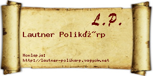 Lautner Polikárp névjegykártya